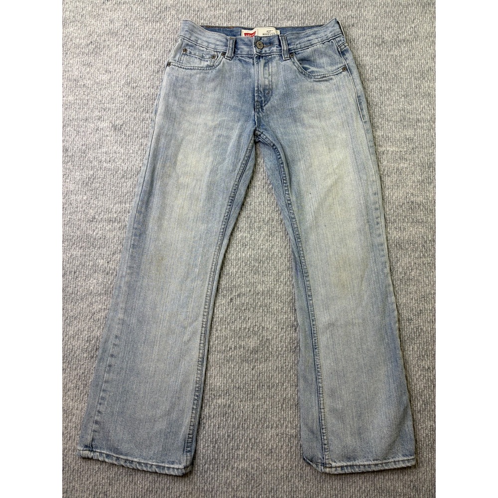 Levis 527 Boot Cut Jeans Size 14 Regular 27x27 Light Wash 100% Cotton Y2K